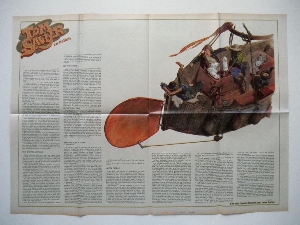 Poster Spirou 2209 - Tom Sawyer - Follet Godi -14 août 1980, Livres, René Follet - Godi, Une BD, Comme neuf, Enlèvement