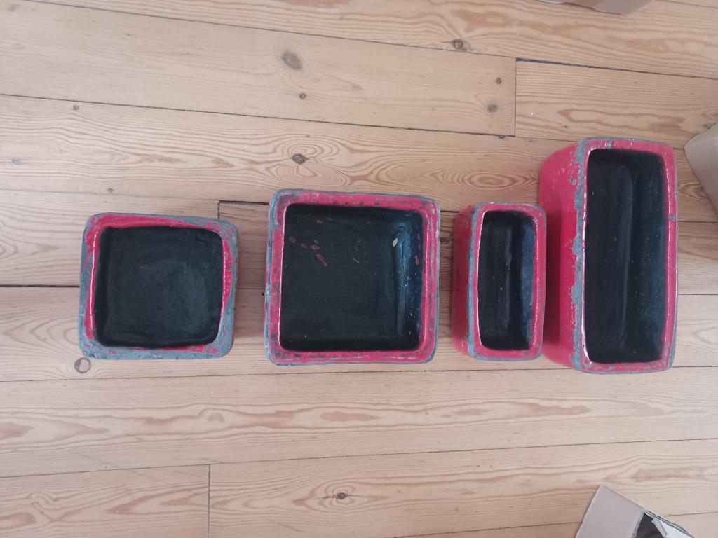 Cache pot aardewerk ROOD, Ophalen, Nieuw, Aardewerk, Minder dan 40 cm