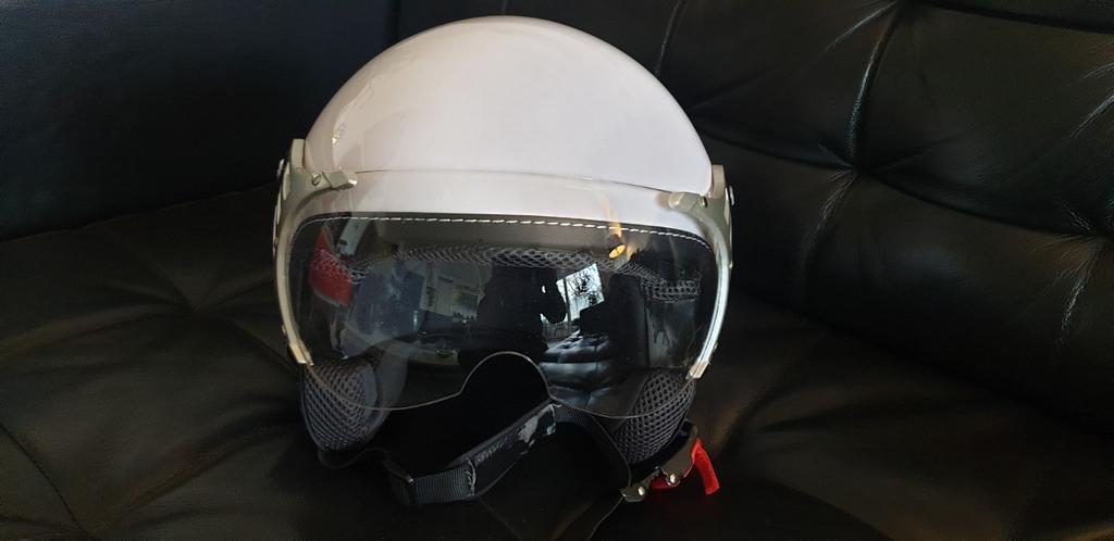 Helm wit merk Vinz (M) in nieuwstaat, Ophalen, Zo goed als nieuw, Medium, Vinz
