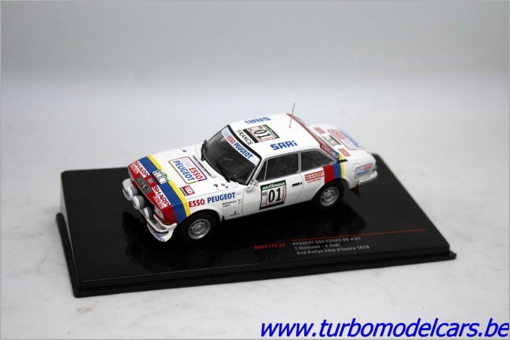 Peugeot 504 Coupé V6 Rallye Cote d'Ivoire 78 1/43 Ixo Models, Envoi, Neuf, Voiture, Autres marques