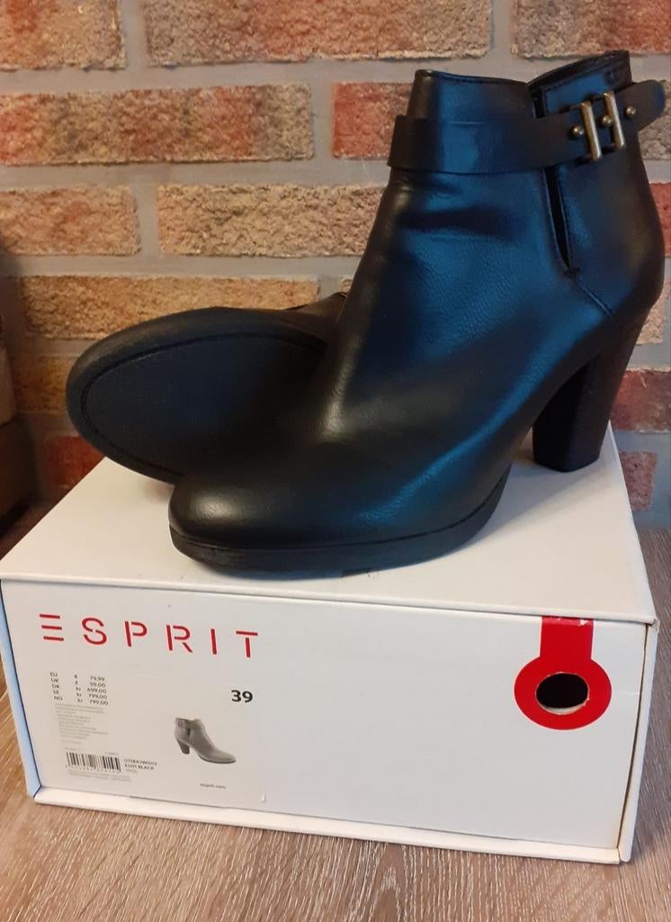 Zwarte korte botjes Esprit, Ophalen, Zo goed als nieuw