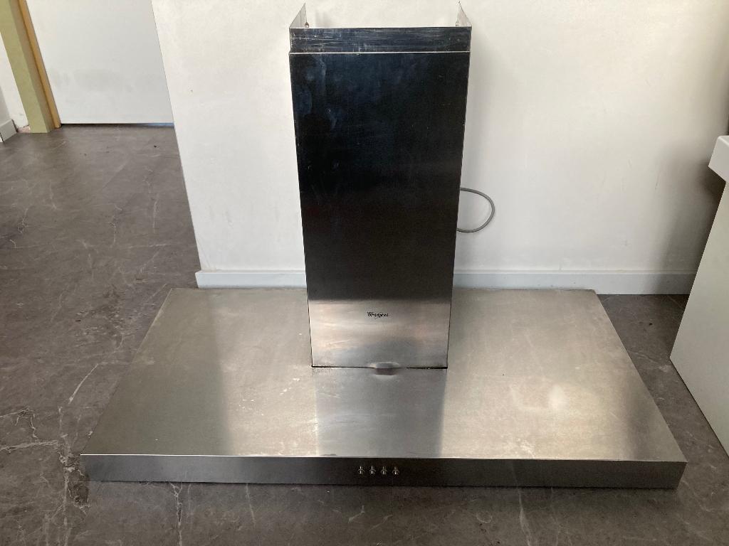 Afzuigkap Whirlpool AKR 559/1 IX, Hotte murale, Enlèvement, Utilisé, 200 à 400 m³/h