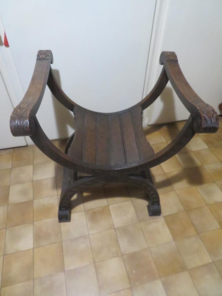 Troonstoel, Antiek, Brun, Enlèvement, Bois