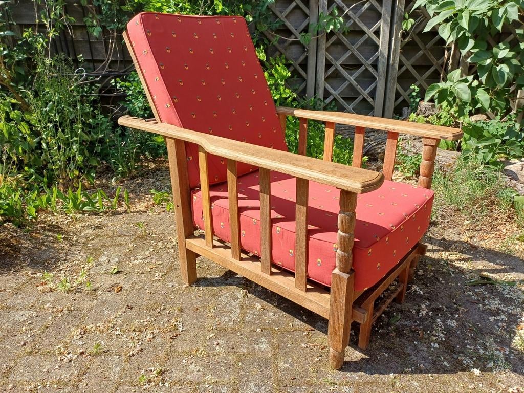 Ancien lounge réglable + repose-pieds rabattable, Enlèvement
