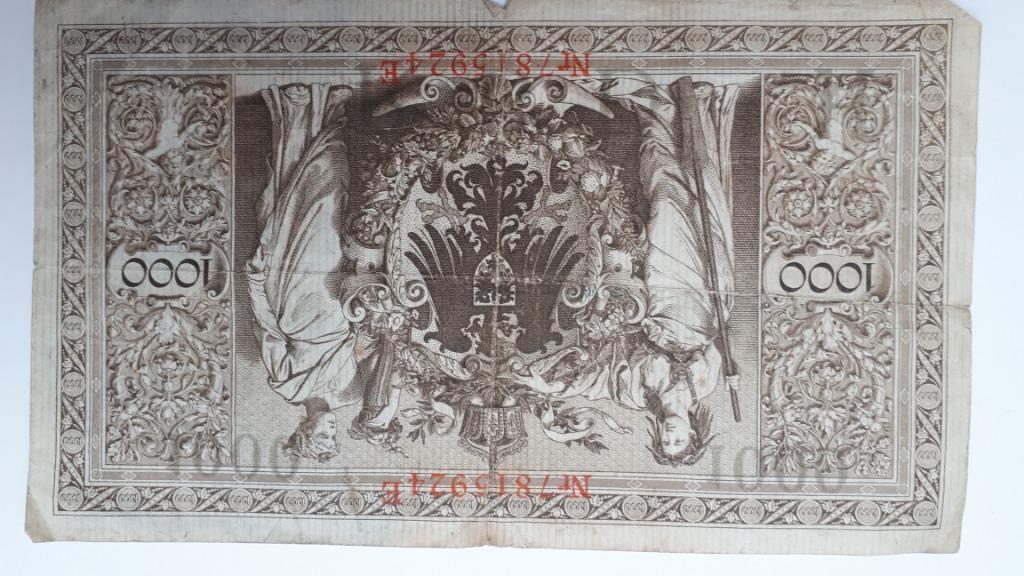 1000 mark uit 1910, Ophalen, Duitsland, Overige waardes, Losse munt