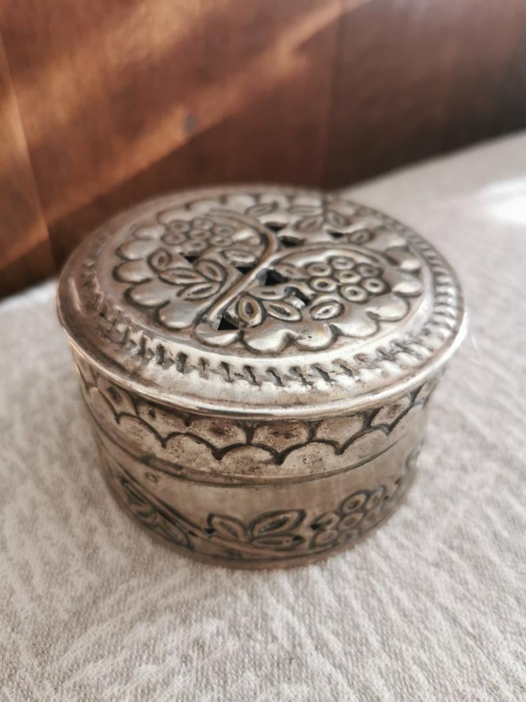 Pot à bijoux en argent, Antiquités & Art, Enlèvement ou Envoi