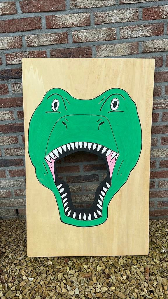 Dinosaurus feest inkleding, Antiek en Kunst, Kunst | Schilderijen | Modern, Ophalen
