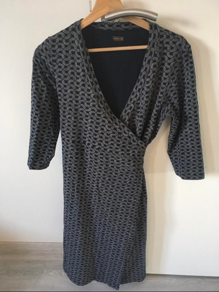 wikkelkkeedje maat XL, Kleding | Dames, Jurken, Zwart, Maat 46/48 (XL) of groter, Ophalen of Verzenden, Zo goed als nieuw