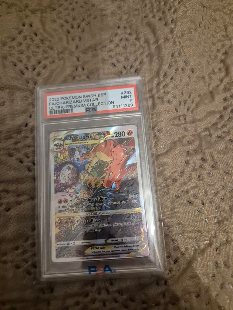 Charizard vstar psa9, Ophalen