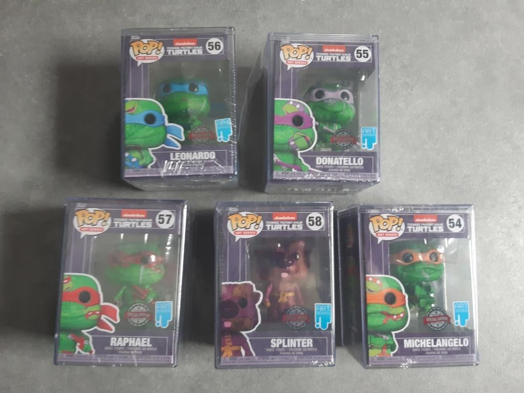 Teenage Mutant Ninja Turtles Funko Pop Art Series compleet, Verzamelen, Ophalen of Verzenden, Nieuw, Pop
