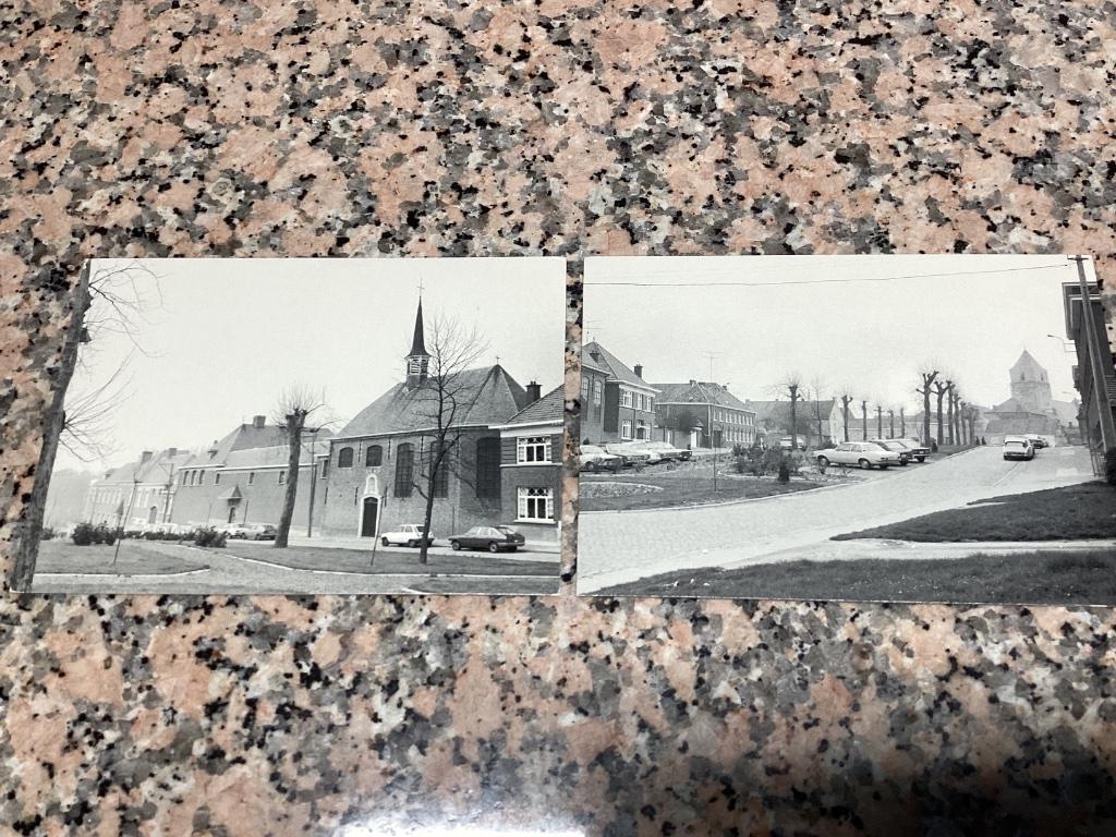 Lot van 2 oude postkaarten VELZEKE, Ophalen of Verzenden, 1940 tot 1960, Ongelopen, Oost-Vlaanderen