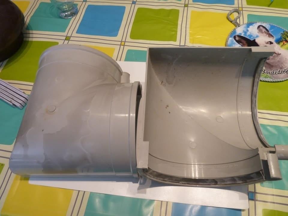 ANGLE POUR GOUTTIÈRE PVC DEMI-LUNE : D 160  : 3 € pce, Enlèvement, Comme neuf, Bricolage