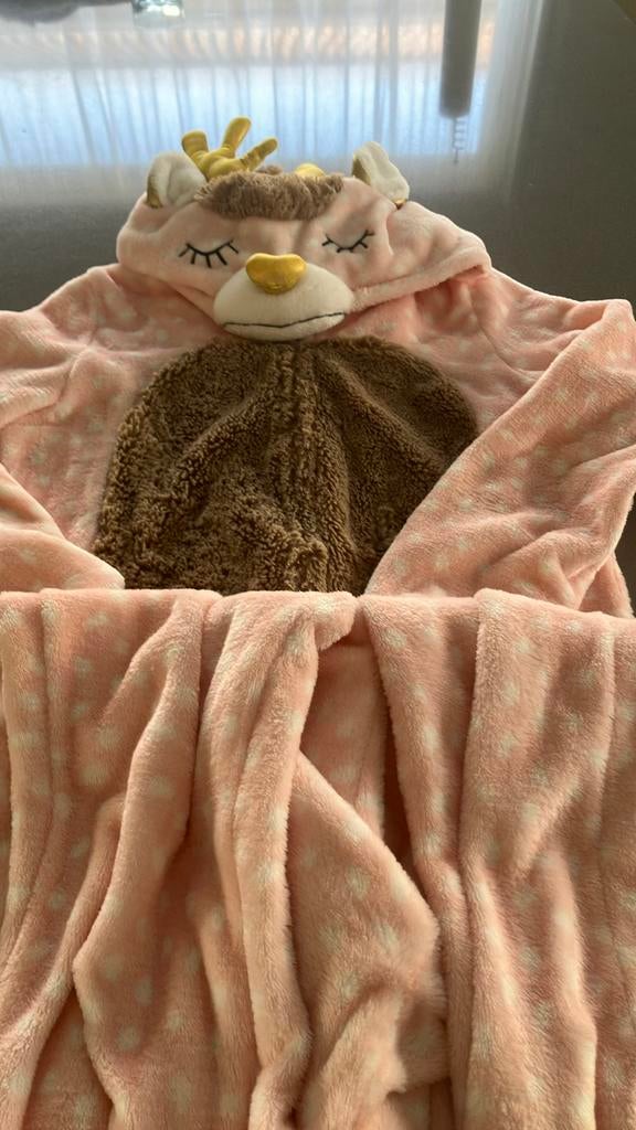 Onesie Hert, roze, m164, JBC, Nacht- of Onderkleding, Gebruikt, Meisje, JBC
