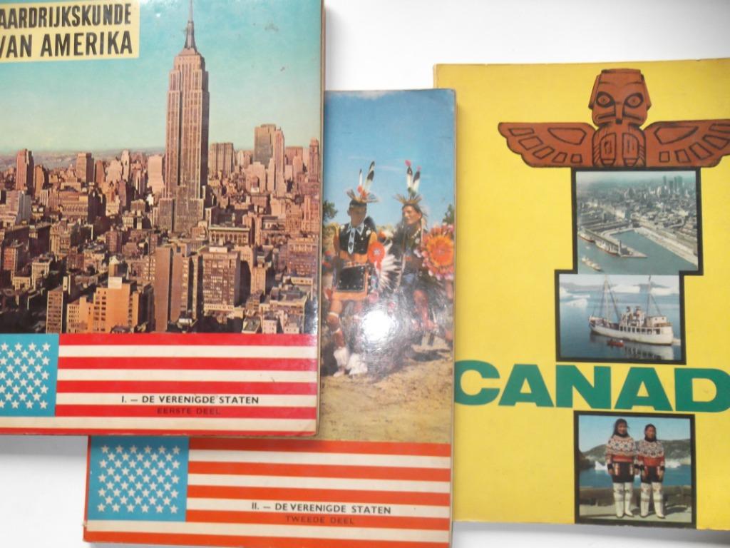Aardrijkskunde van Amerika I+II + Canada, Boeken, Ophalen of Verzenden, Gelezen