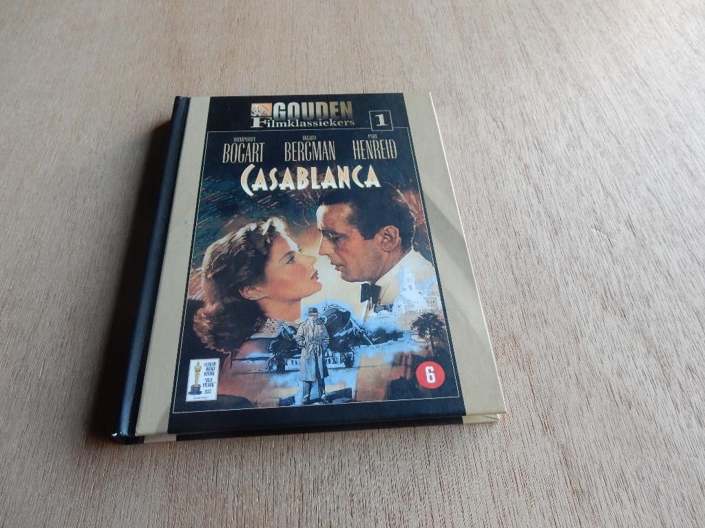 nr.1198- Dvd: casablanca - gouden filmklassieker- 1942, Cd's en Dvd's, Vanaf 16 jaar, Drama, Ophalen of Verzenden, Zo goed als nieuw