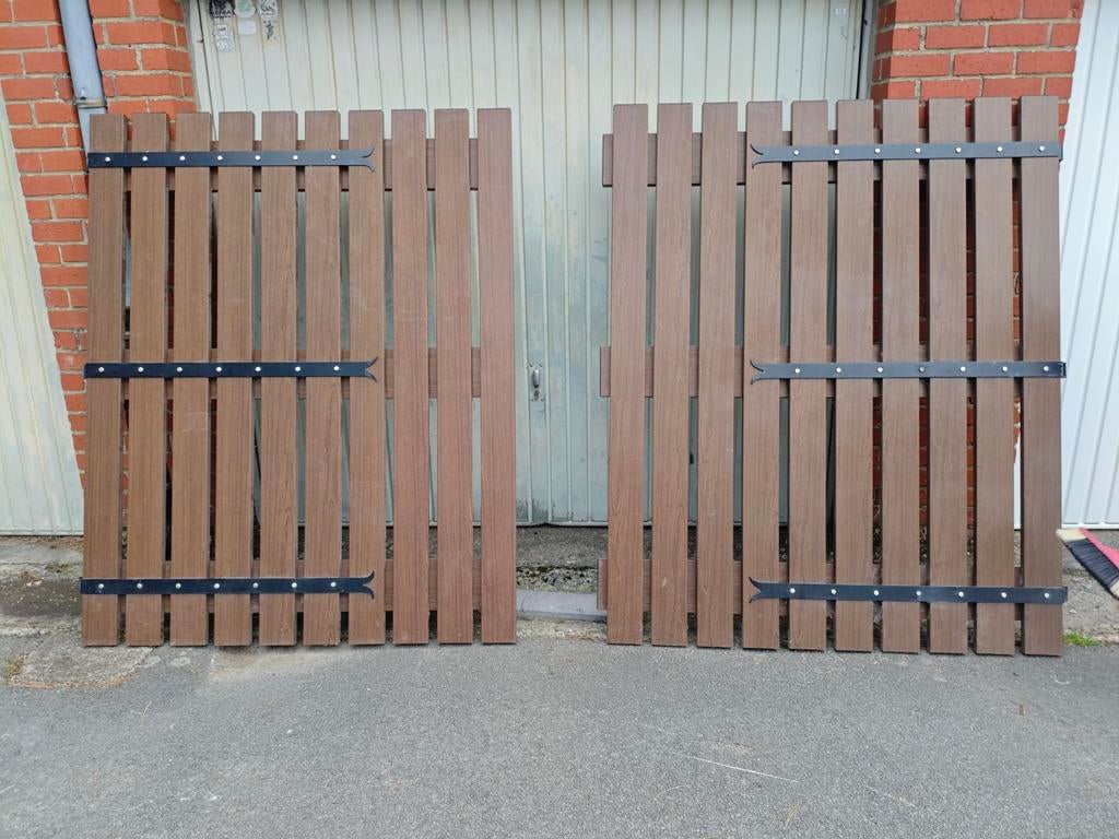 Portail d'entrée 1.80m x 3m en pvc, Enlèvement, Comme neuf
