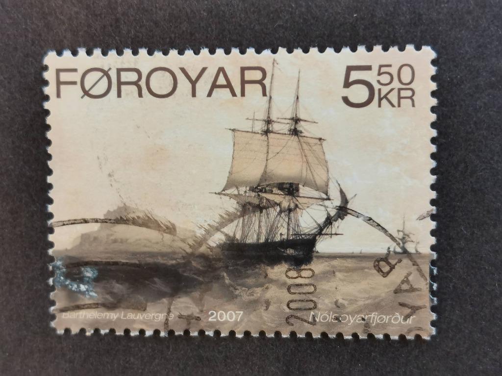 Faeroer / Foroyar 2007 - zeilschip La Corvette, Ophalen of Verzenden, Denemarken, Gestempeld