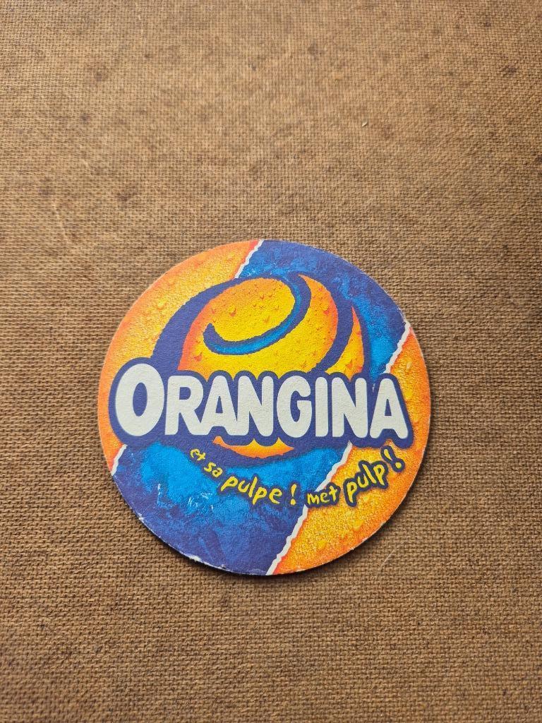 Sous bock Orangina (modèle 3), Ophalen of Verzenden, Gebruikt, Viltje(s), Overige merken