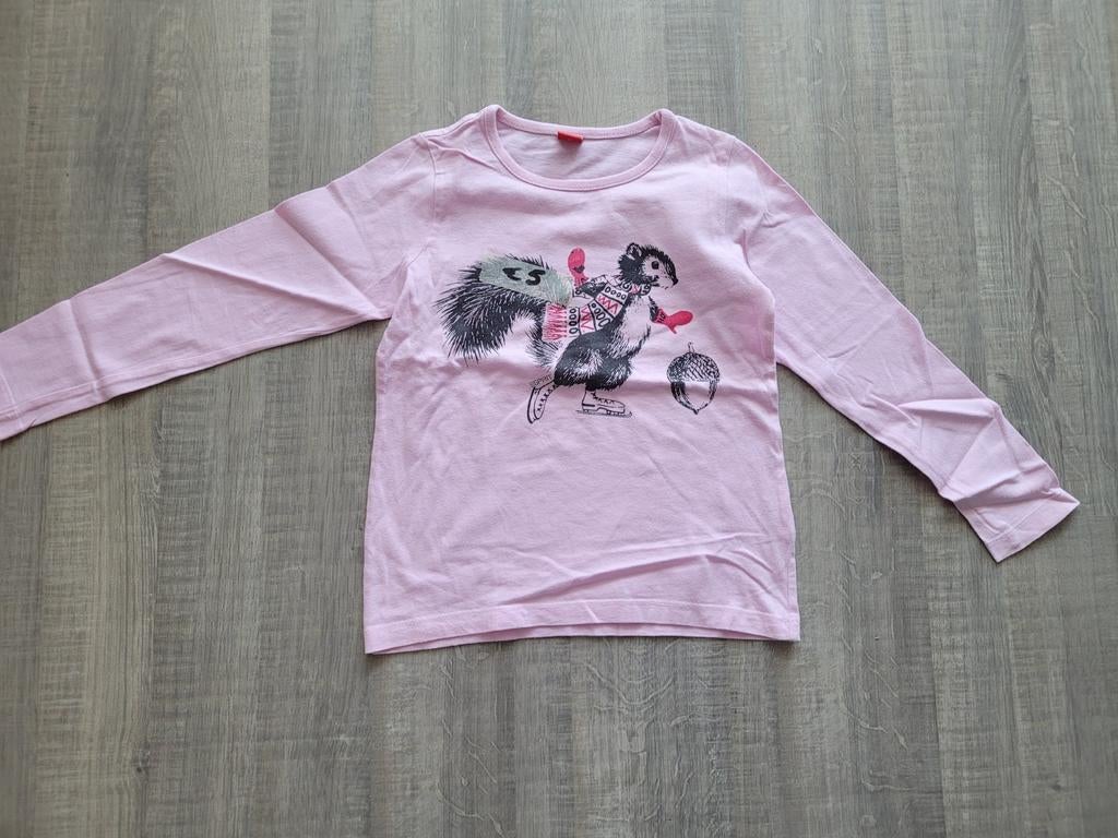 Longsleeve roze Esprit maat 116 / 122, Enfants & Bébés, Vêtements enfant | Taille 122, Enlèvement ou Envoi, Chemise ou À manches longues