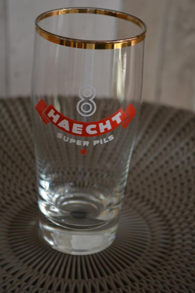 Bierglas Haecht super pils, Verzamelen, Ophalen of Verzenden, Zo goed als nieuw, Bierglas