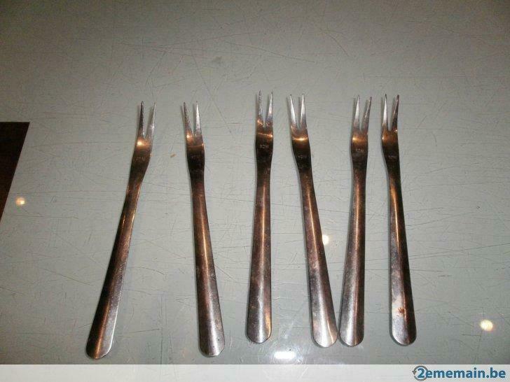 6 fourchettes à escargots en inox, Maison & Meubles, Neuf