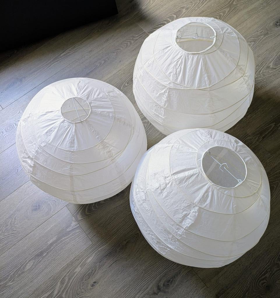 Lot de 3 abat-jours en papier, Enlèvement, Utilisé