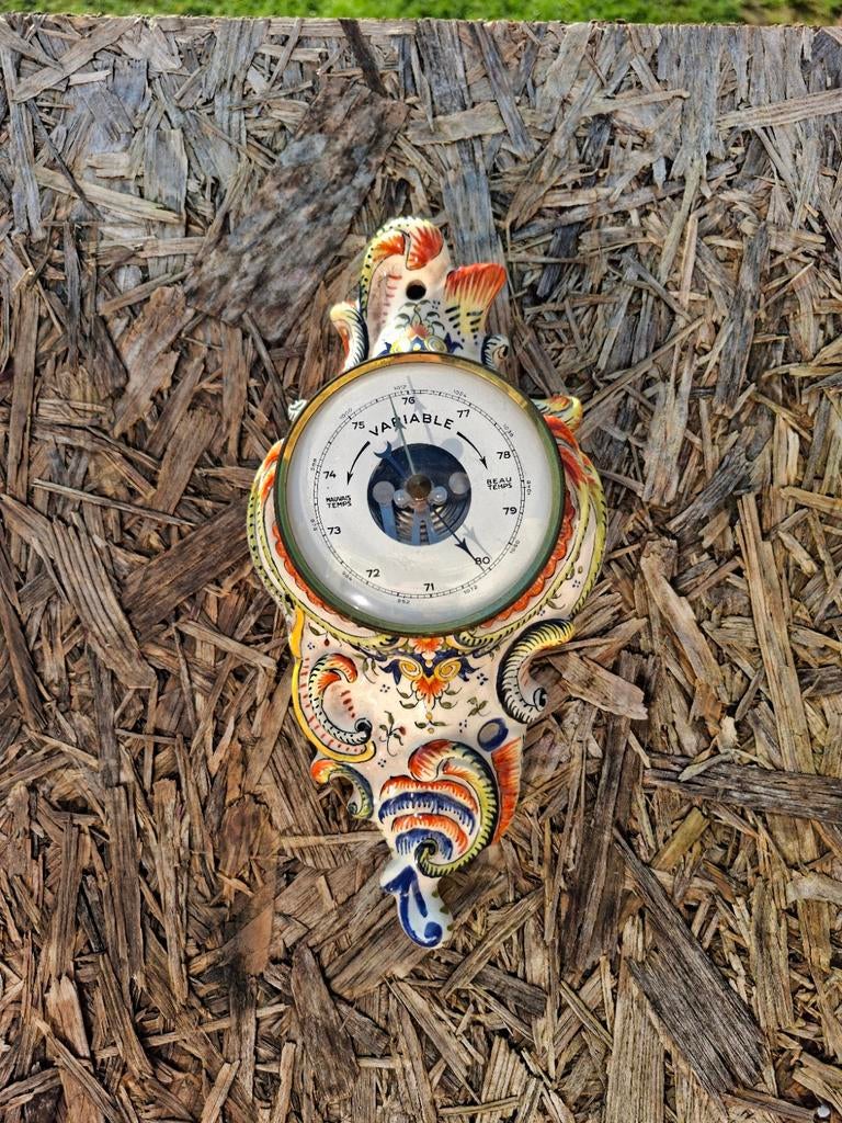 Faïence de Rouen Barometer, Antiek en Kunst, Ophalen of Verzenden