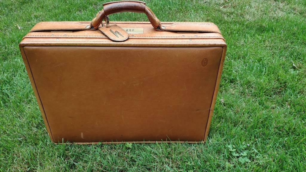 Vintage Hartmann 4700 attaché koffer topkwaliteit leder, Enlèvement ou Envoi, Autres couleurs, 35 à 55 cm, Utilisé