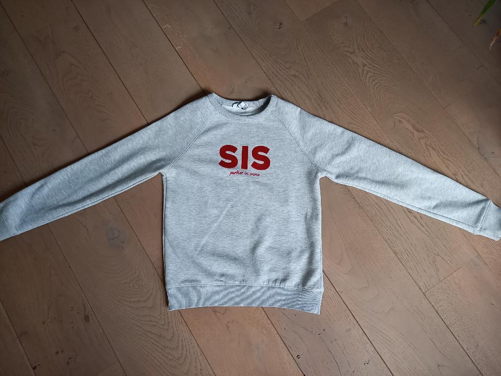 Maat 152 : sweater grijs JBC nieuwstaat, Kinderen en Baby's, Kinderkleding | Maat 152, Meisje, Trui of Vest, JBC, Ophalen of Verzenden