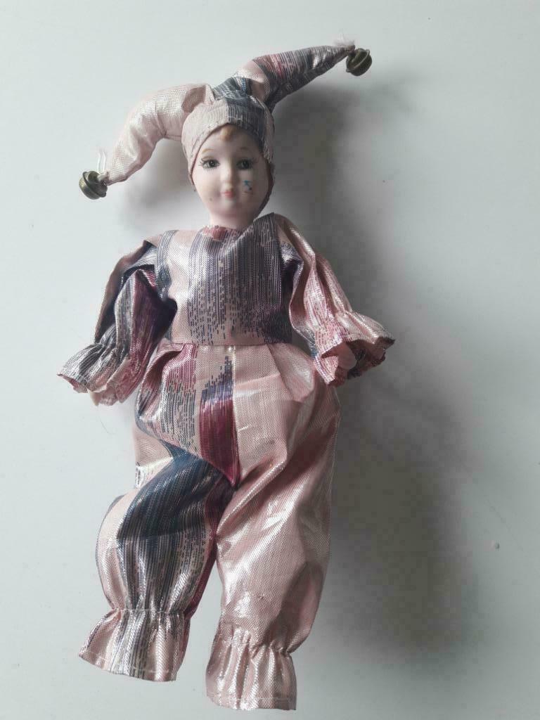 Poupée harlequin en porcelaine, Antiquités & Art, Enlèvement ou Envoi