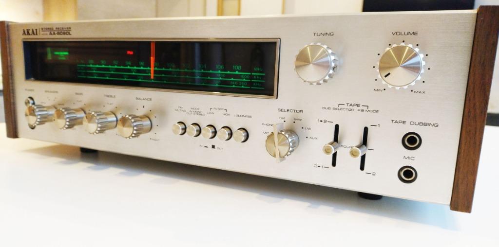 Vintage Stereo Receiver AKAI AA-8080L, TV, Hi-fi & Vidéo, Radios, Utilisé, Radio, Enlèvement ou Envoi