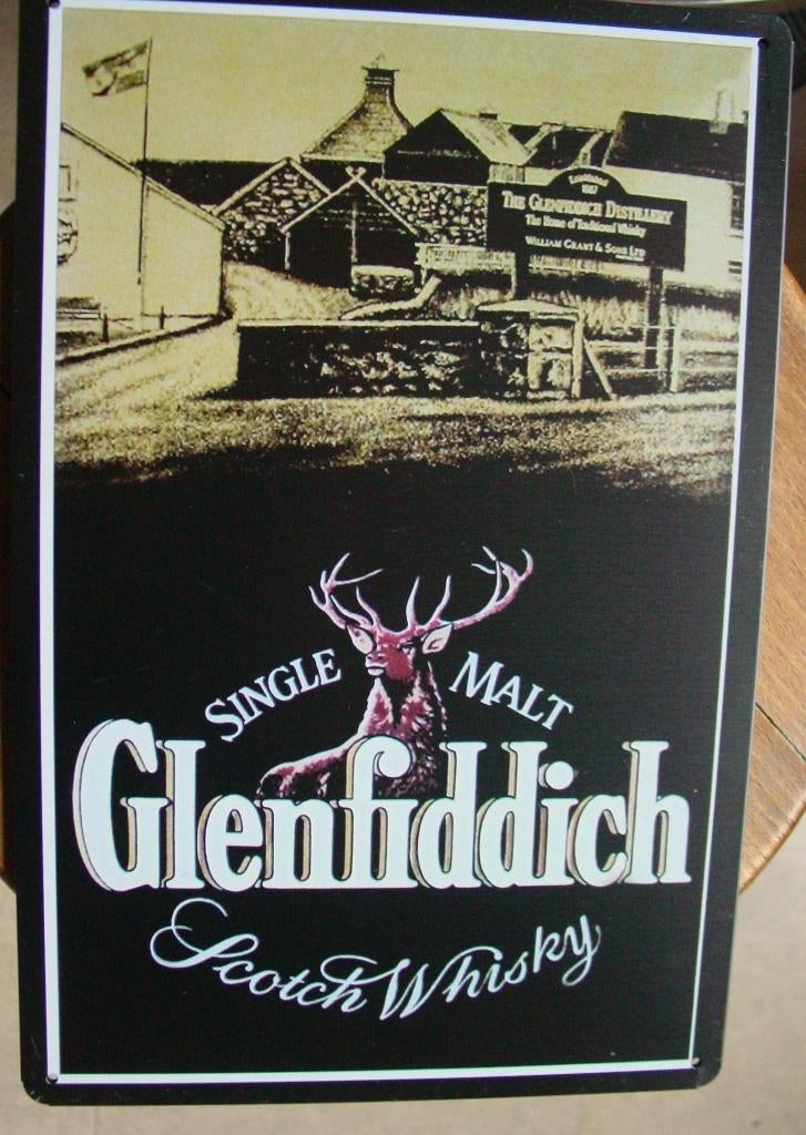 GLENFIDDICH WHISKY REKLAME -METAAL-, Verzamelen, Ophalen of Verzenden