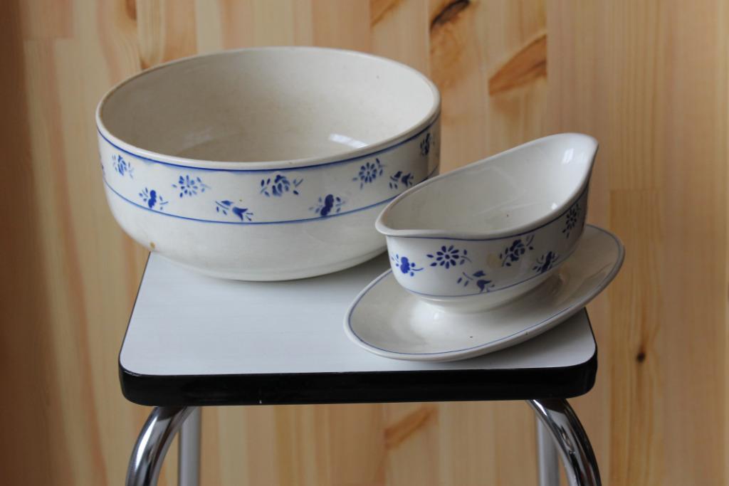 Plat et saucière Boch, Antiquités & Art, Enlèvement