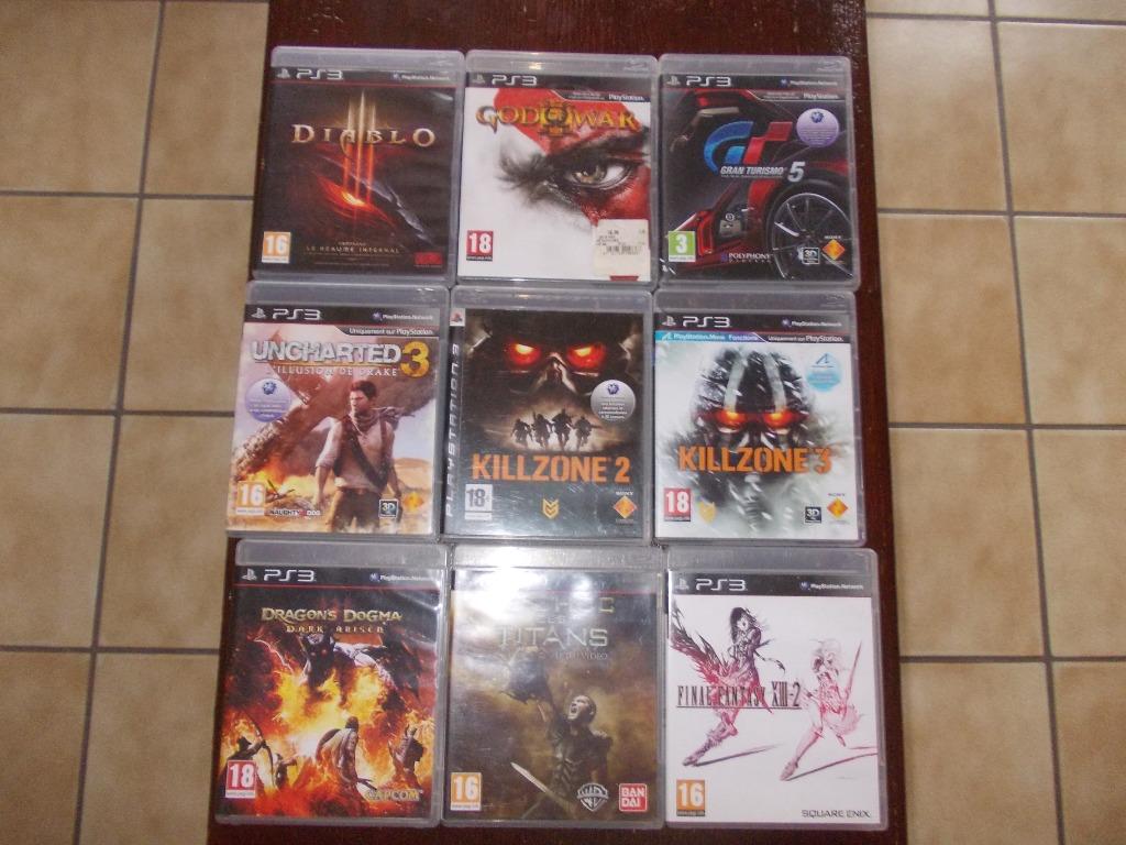 Jeux Playstation 3.  X-box 360.  PC.  Blu ray., Enlèvement