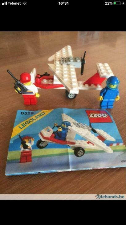 Lego nr 6529 vliegtuig ulm kompleet met plan zonder doosnr40, Ophalen, Gebruikt, Lego