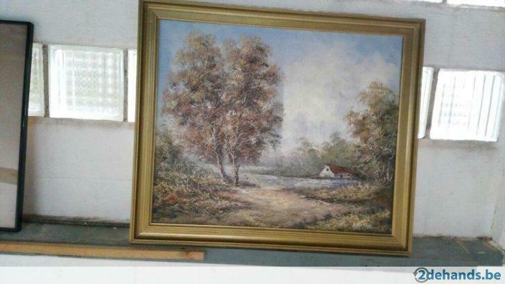 Schilderijen gesigneerd A.Plasman en Cantrell, Antiek en Kunst