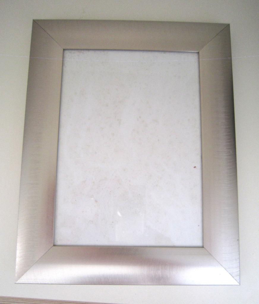 Tafelframe van zilverkleurig metaal, Huis en Inrichting, Woonaccessoires | Lijsten, Zo goed als nieuw, Metaal of Aluminium, Verzenden