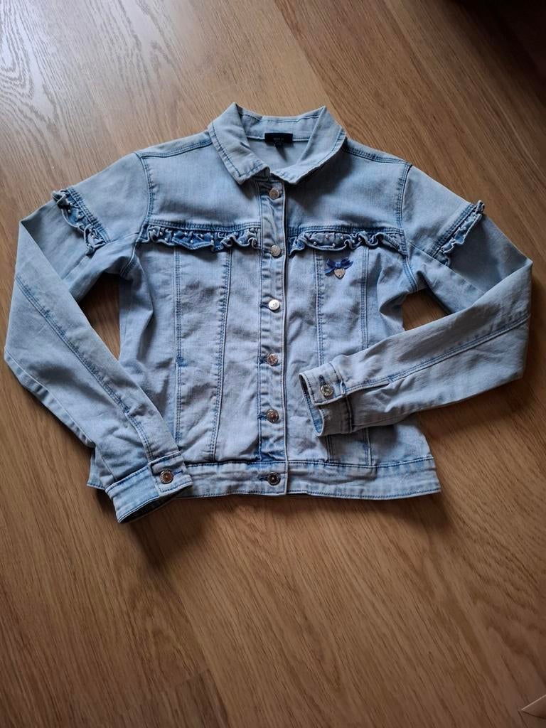 Meisjes jeansvestje 164, Ophalen of Verzenden, Zo goed als nieuw