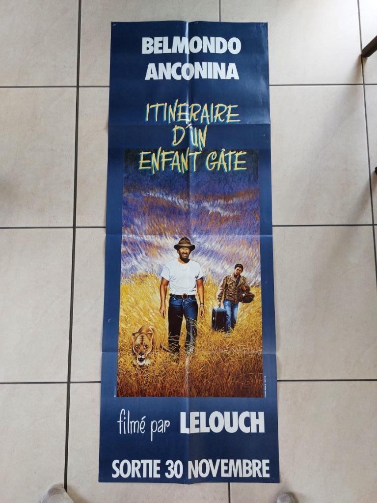oude filmaffiche : Belmondo Anconina, Collections, Posters & Affiches, Envoi