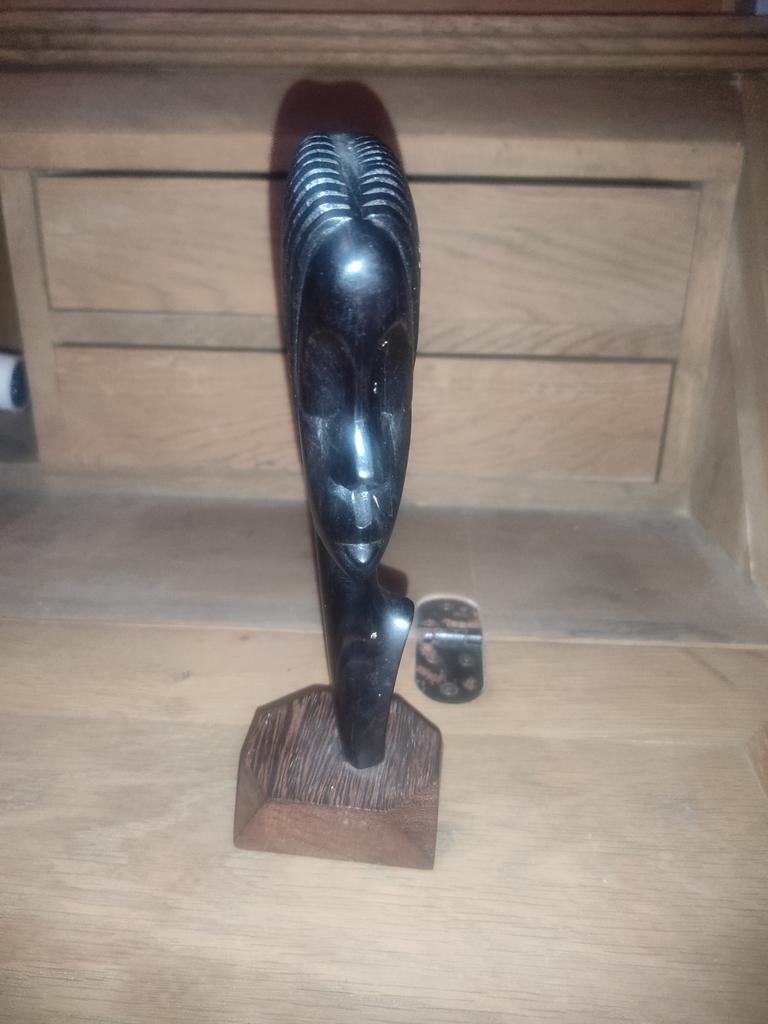 Afrikaans beeldje modern buste 23cm, Ophalen