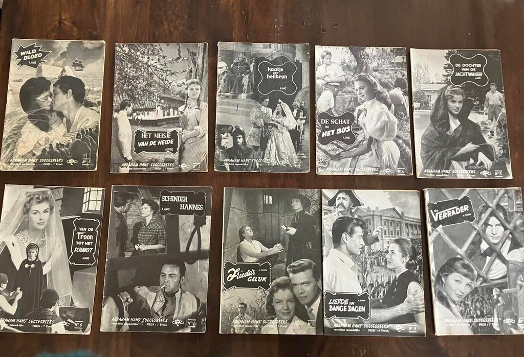 Abraham Hans' Succesreeks" - jaartal 1958 Nummer 1 tot 10, Ophalen of Verzenden, 1940 tot 1960, Tijdschrift
