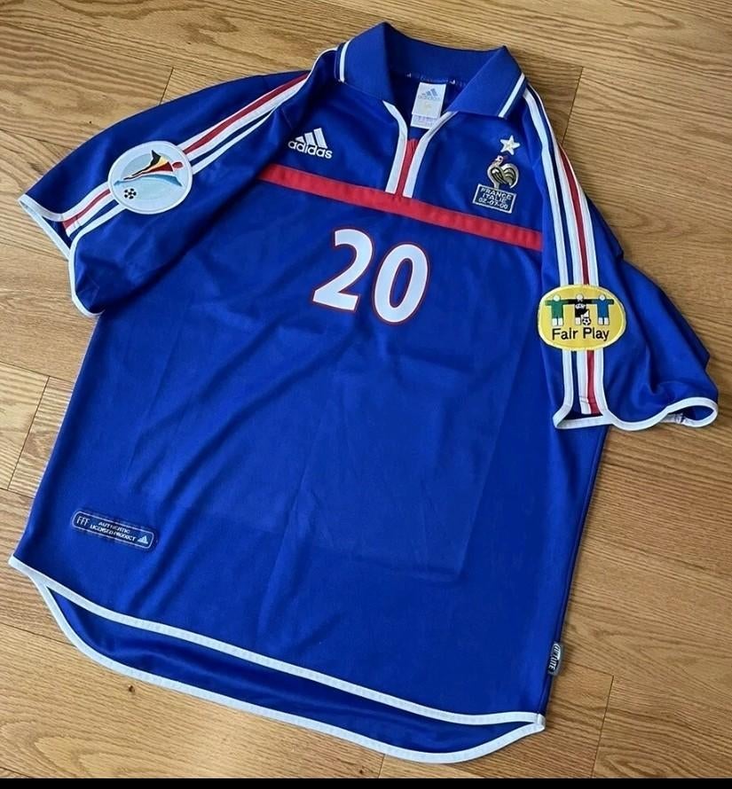 Frankrijk Trezeguet Voetbalshirt Origineel Finale EK 2000, Verzenden, Zo goed als nieuw