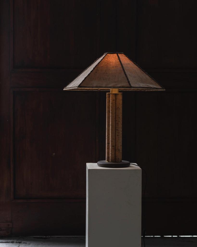 Vintage Table lampe Herda design 1960 Cork style Ingo Maurer, Enlèvement ou Envoi