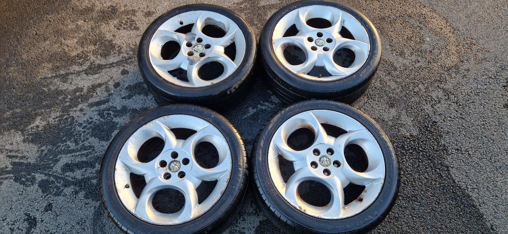 4 Jantes aluminium alu ALFA ROMEO GT 17 POUCE, Ophalen, Alfa Romeo