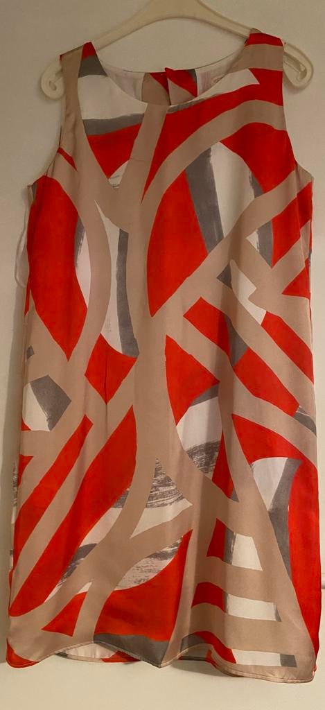 Kleurrijke mouwloze jurk - gevoerd, Maat 38/40 (M), Overige kleuren, Nieuw, Ophalen of Verzenden