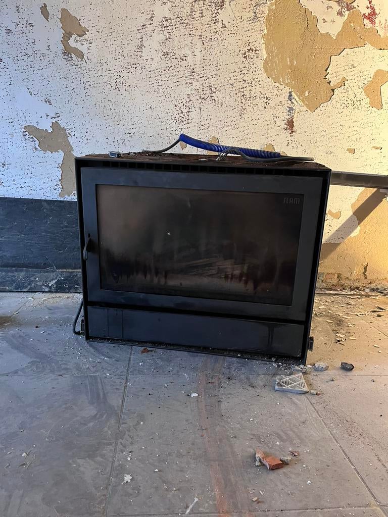 GRATIS - Inbouw houthaard, Ophalen, Gebruikt, Inbouwhaard, Houthaard