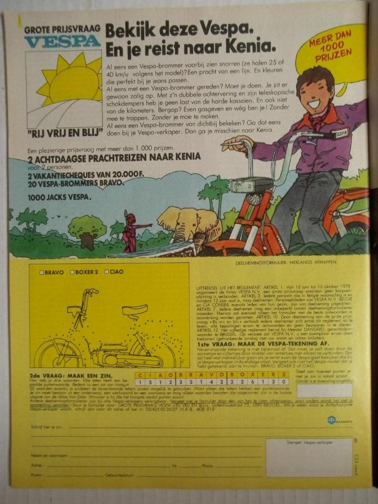 advertentie Vespa brommer, Ophalen of Verzenden