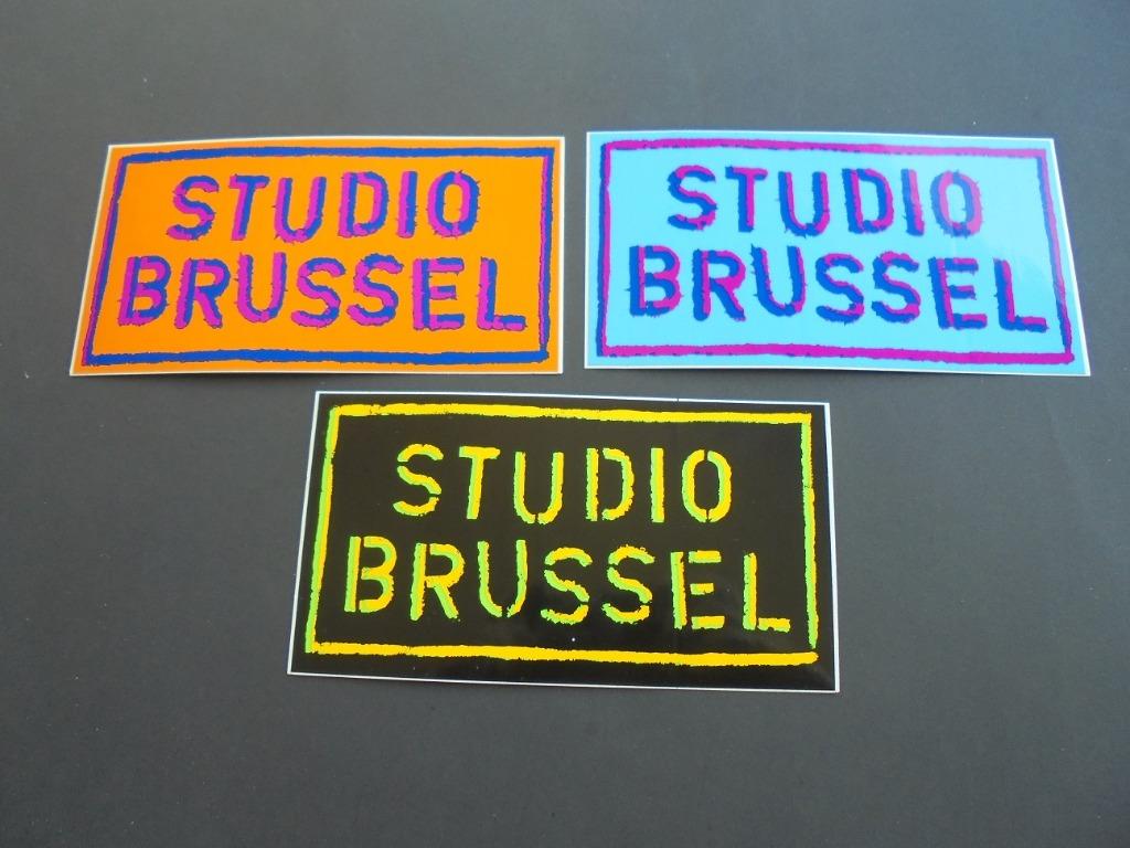 Sticker : Studio Brussel, Verzamelen, Stickers, Verzenden, Nieuw, Bedrijf of Vereniging