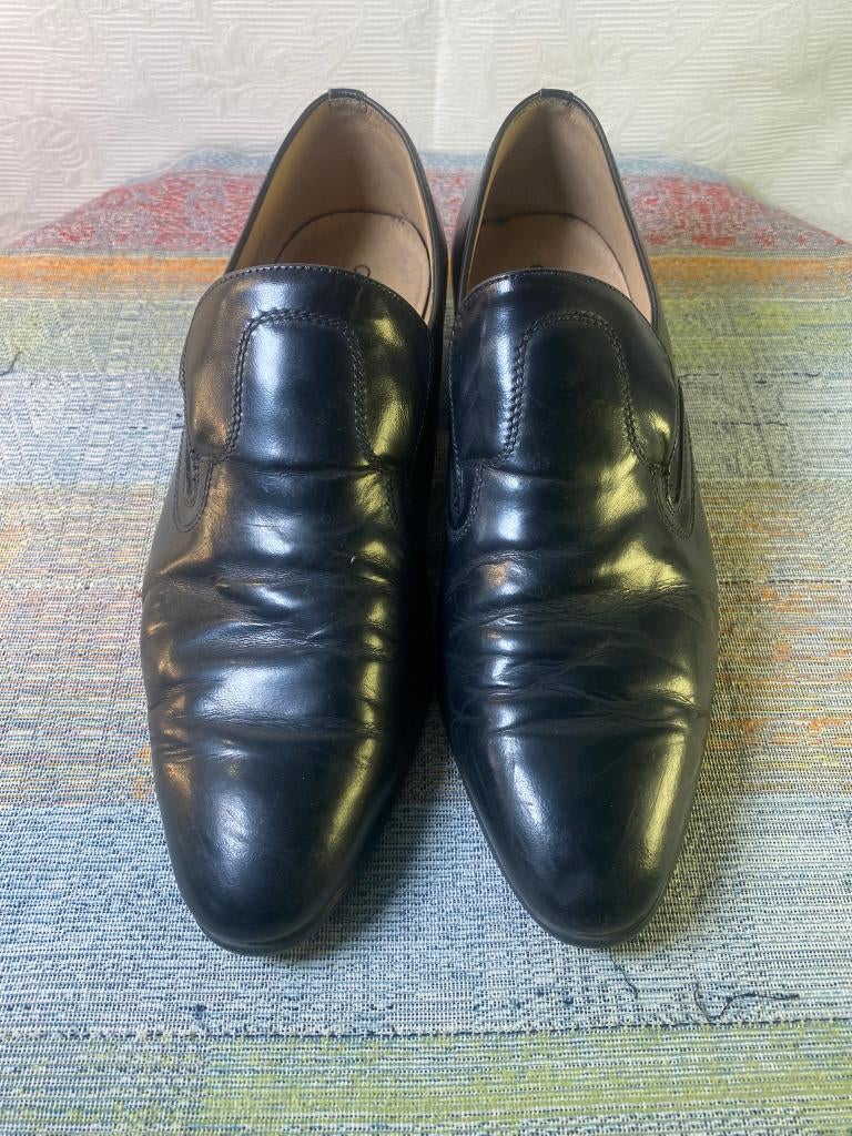Elegante M. John Business Schoenen - Maat 44 Zwart Leer, Vêtements | Hommes, Chaussures, Chaussures à boucles, Noir, Envoi, Comme neuf