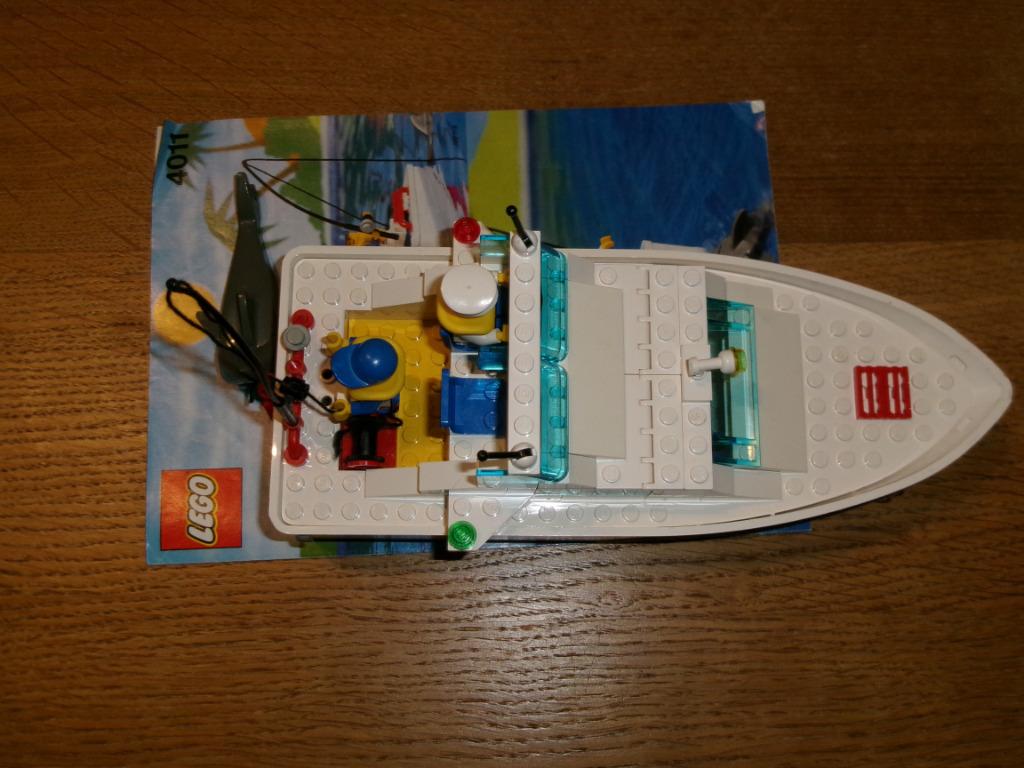 Bateau à cabine Lego 4011, Enlèvement ou Envoi, Lego, Ensemble complet, Utilisé